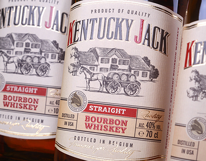 Bourbon design "Kentucky Jack"/ Дизайн бурбона