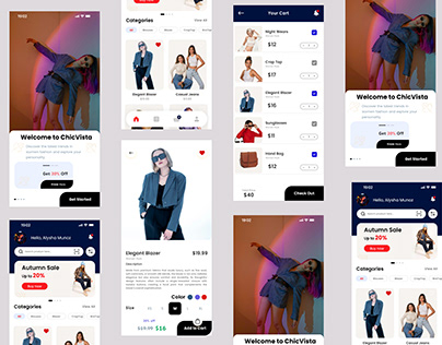 Female fashion Ecommerce mobile app