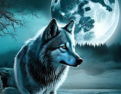 Wolf of the moonlight