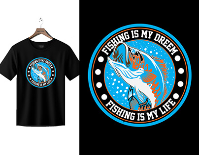 fishing t-shirt design