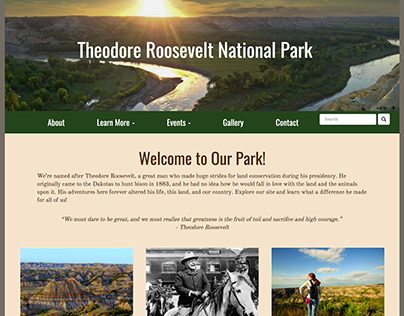 Theodore Roosevelt National Park Website