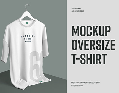 11 Mockups Oversize T-shirt + 1 Free