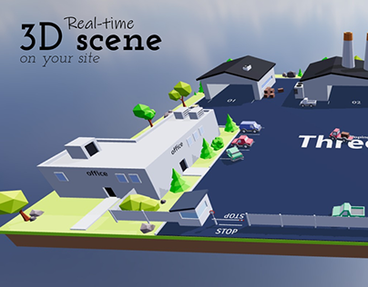 Real-time 3D scene on your site