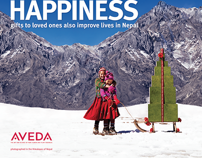 Aveda Holiday POP Posters and Microsite