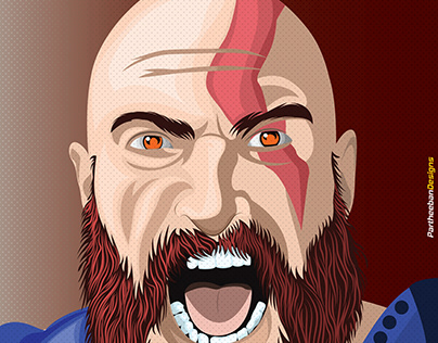 Kratos ( God of war ) Illustration design