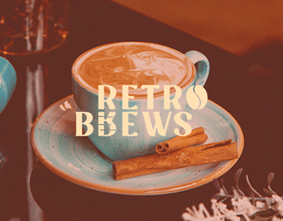 Retro Brews 90s Coffee brand identity
