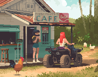 CAFE - Pixel art