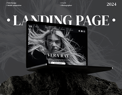 Landing page for a photographer