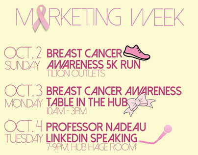 Marketing Week Poster - Breast Cancer Awareness Themed
