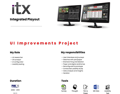 Broadcast UI Improvement Project