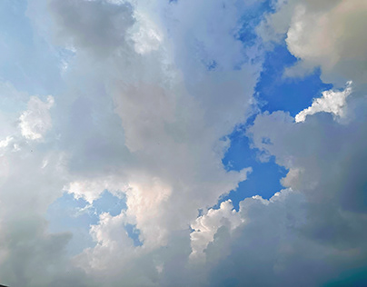 View of Clouds and Kites in The Sky
