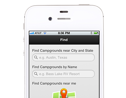 Campfinder Mobile App (iOS)