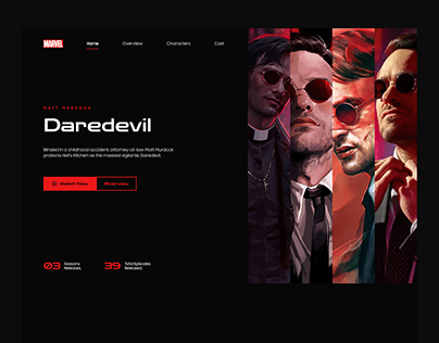 Marvel® Daredevil - Website Design