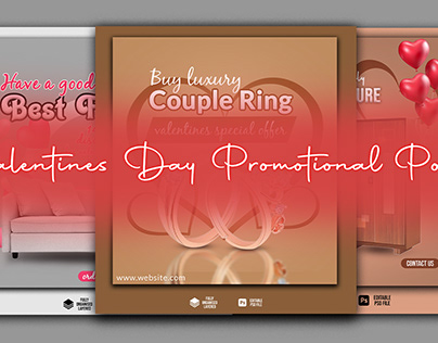 valentines day promotional post design