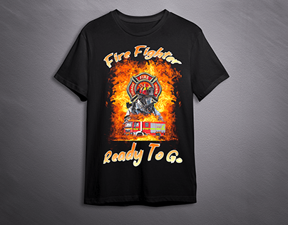 Fire fighter T-shirt design