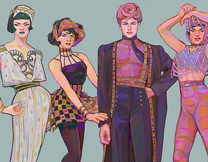 Golden Wind Costume Designs (Genderbend)