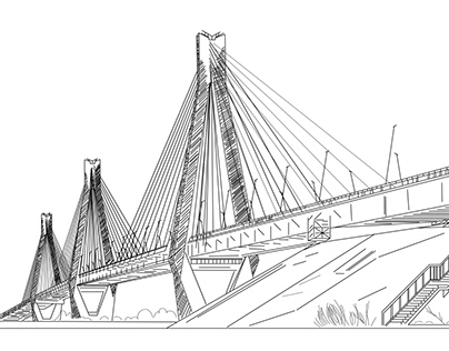 Bridge. Vector