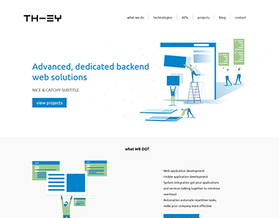 th-ey - onepage and blog