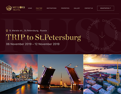 landing page | trip to St.Petersburg