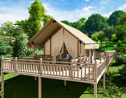 Luxury Safari Tent Glamping Resort Idea