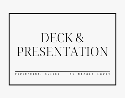 Presentation Decks & Templates