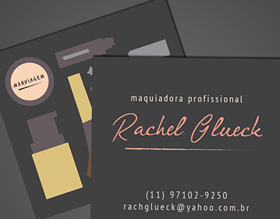 business card for makeup artist