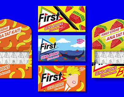 First Sensations Gum Packaging Design