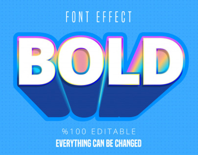 3d colorful text style