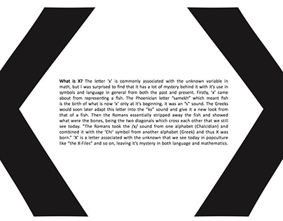 Letter 'X' Typography