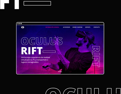 oculus rift / website design