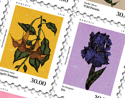 Floral Postage Stamps