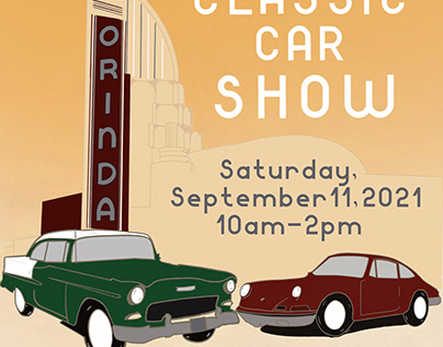 Orinda Classic Car Show Poster