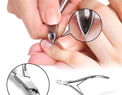 INSTRUCTIONS FOR USING CUTICLE NAIL CLIPPERS