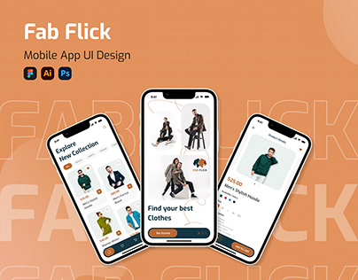 Fab Flick Mobile App UI Design