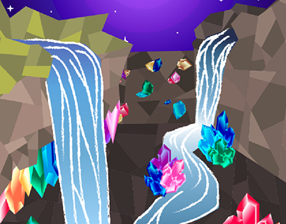 Mystical Midnight Crystal Cave