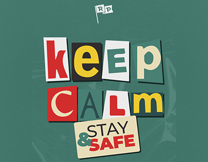 keep calm & stay safe // design gráfico
