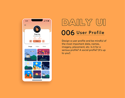 DailyUI #006 - User Profile