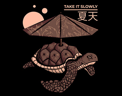 Tshirt-design turtle