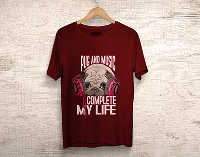 Pug and music complete my life