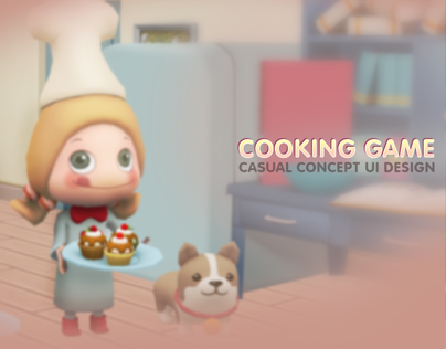Cooking game concept ui design