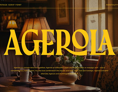 Agerola Vintage Font
