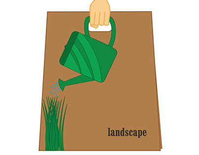 Packaging design for landscape centers.