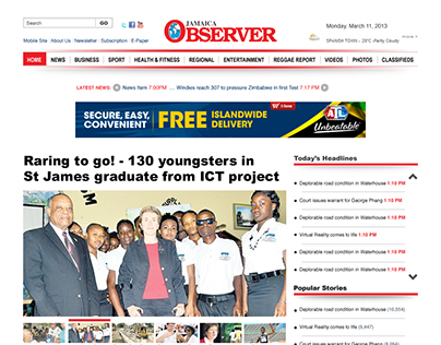 Jamaica Observer Website