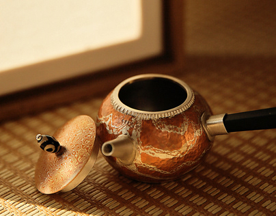 Mokumé Gané Handmade Mini Teapot