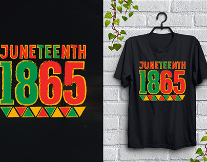 Juneteenth 1865 T-Shirt Design