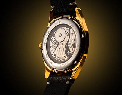 Golden dial Watch commercial.
