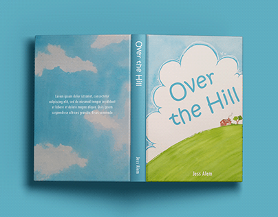 Project thumbnail - Over the Hill - Book Cover illustration