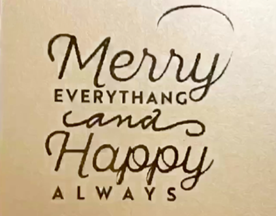 'Merry Everythang' Christmas Card