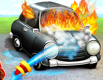 Fire Man Rush Game Icon