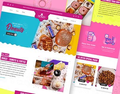 Dukes - Bakery Website Design